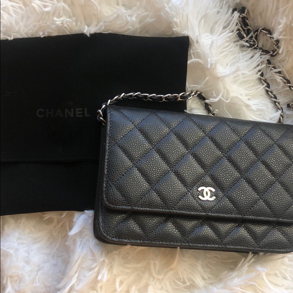CHANEL WALLET ON CHAIN CAVIAR BAG